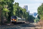 The New York City section of the Lake Shore Limited shortly after departing the Albany Rensselaer station stop